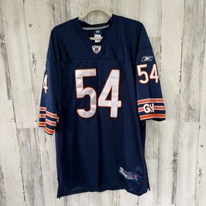 Reebok Men’s NFL Equipment Chicago Bears #54 Urlacher On Field Jersey Size XXL